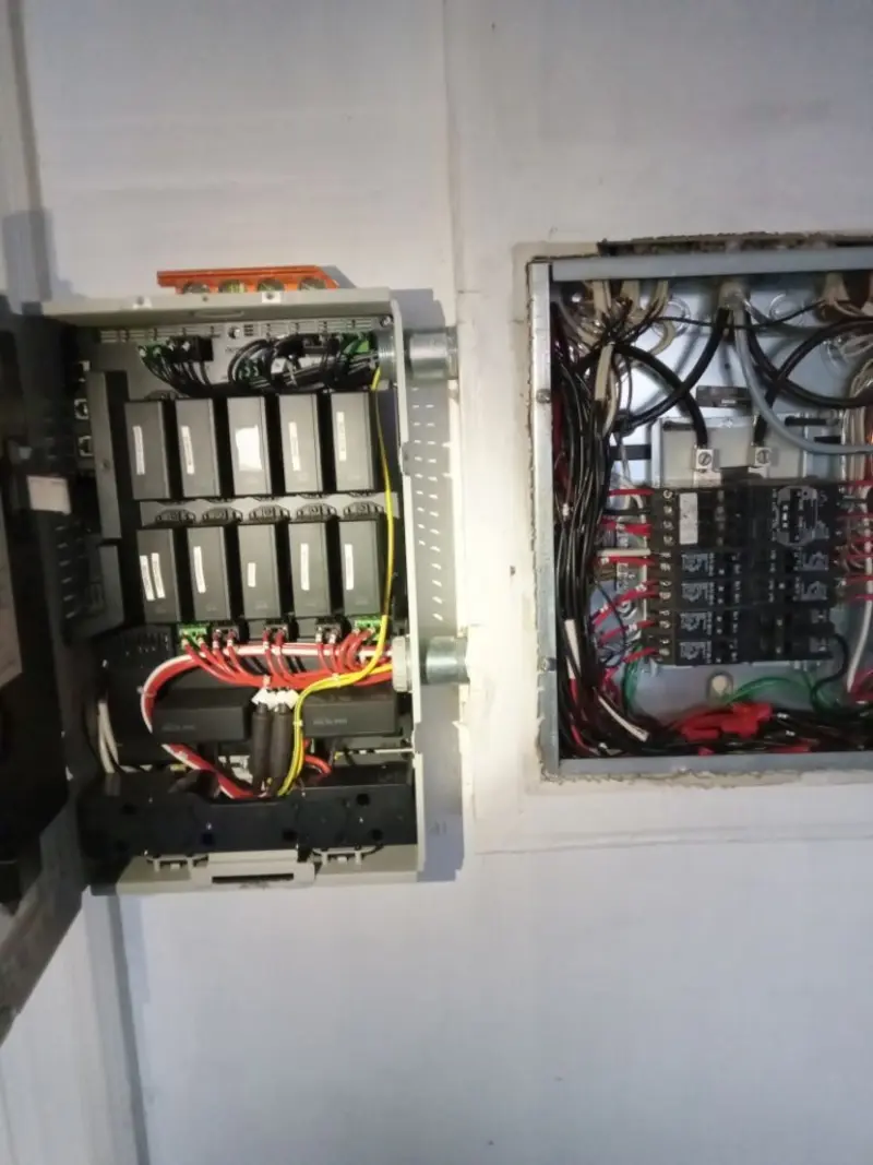 Electrical panel upgrade completed for Security Camera Wiring in Hampden